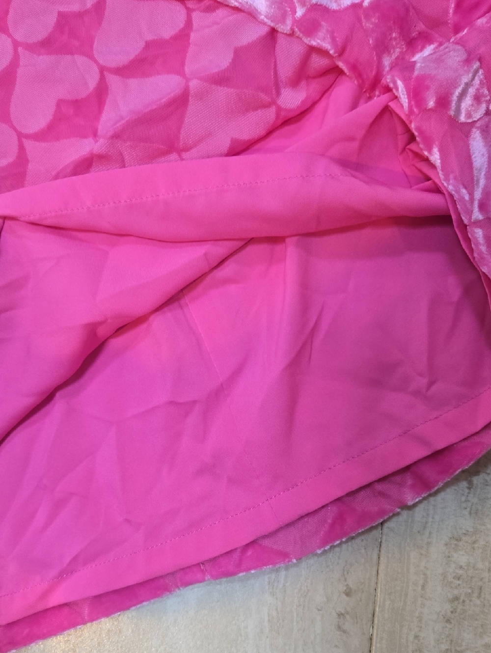New Cupcakes and Cashmere Pink Velvet Hearts Mini Skirt - Picture 7 of 10